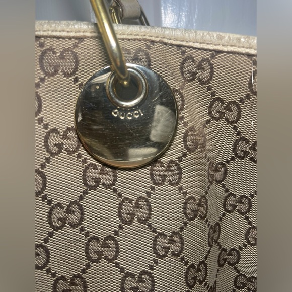 Gucci Large GG Canvas Eclipse Tote. ALL ITEMS SHIP FREE! - Picture 2 of 6